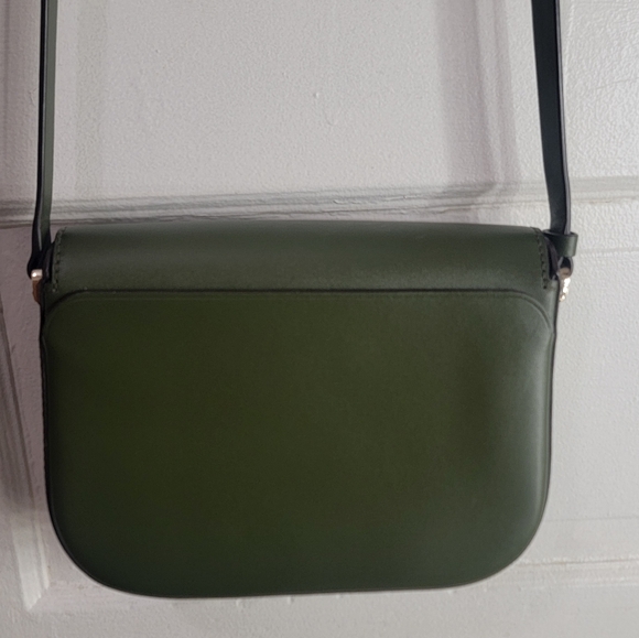 Kate Spade New York Nadine Green Leather Adjustable Strap Crossbody Bag - Picture 2 of 4